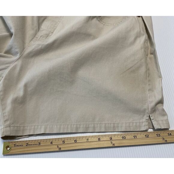 VENEZIA Lane Bryant Women's Shorts Size 18 Tan 100% Cotton - Picture 10 of 13